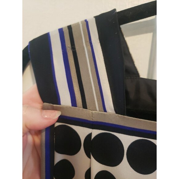 Maggie London Dress Shift Sleeveless Satin Geometric Print  Knee Length Sz 8 - Picture 6 of 9